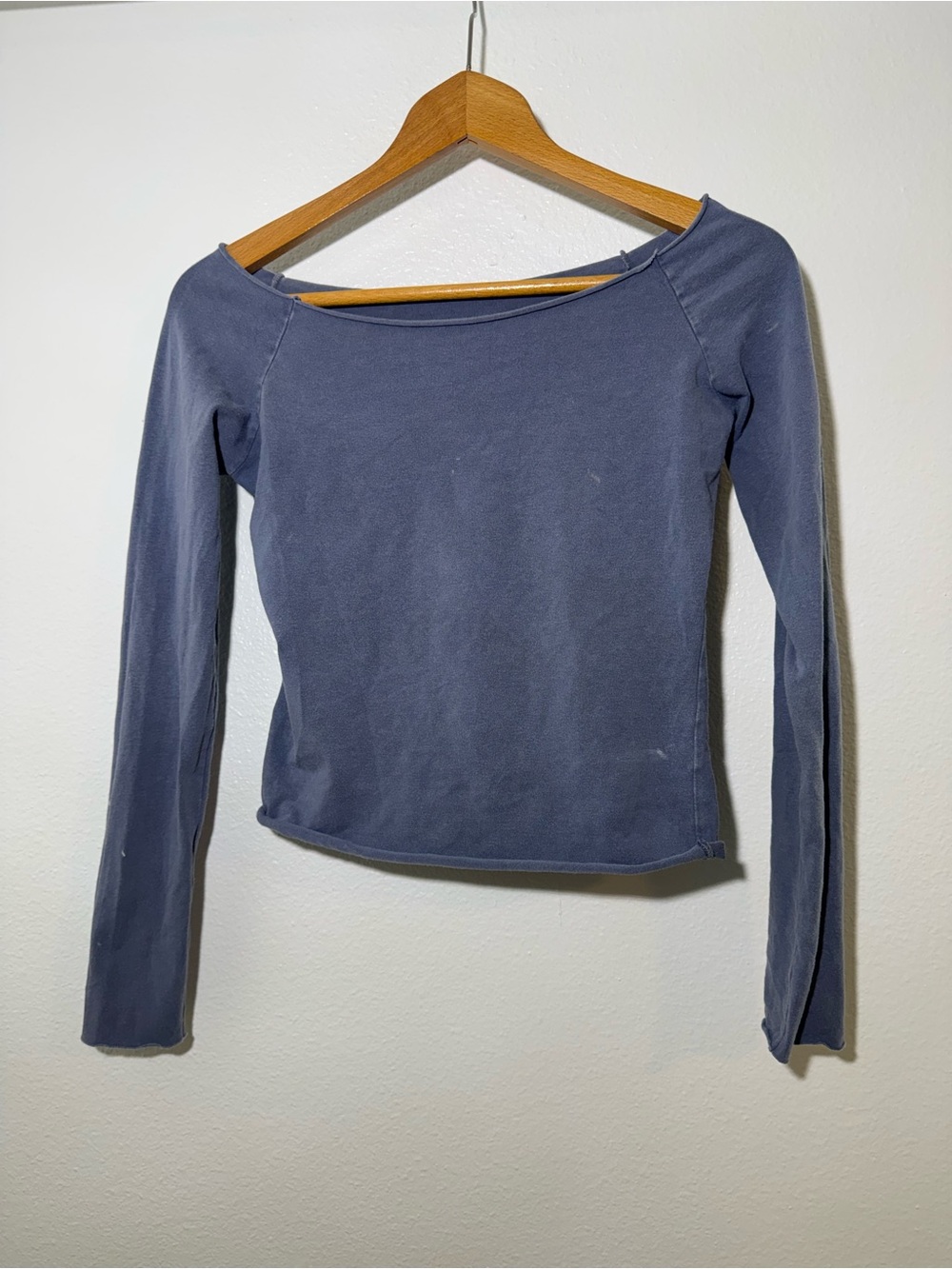 Women’s Brandy Melville Blue Long-Sleeve Top